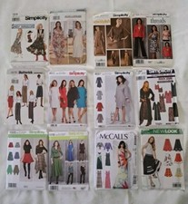 Lot Of 12 Sewing Patterns Misses Clothing UNC...