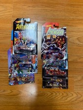 Hot Wheels Marvel Avengers Set with Thanks Gauntlet Chase Complete Set of 8