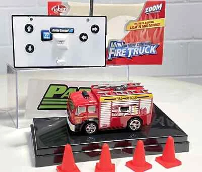 RC mini Fire Engine Truck Play Toy Car Childs Kids Dads Birthday Gift Present - Image 1 of 4
