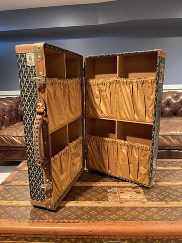 Malles Goyard Vintage Rare Chevron Shoe 