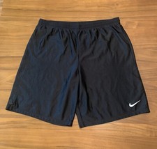 Vintage Nike Shorts Mens XL 36 Dazzle Black Shiny Silky Baggy 90s Made In USA