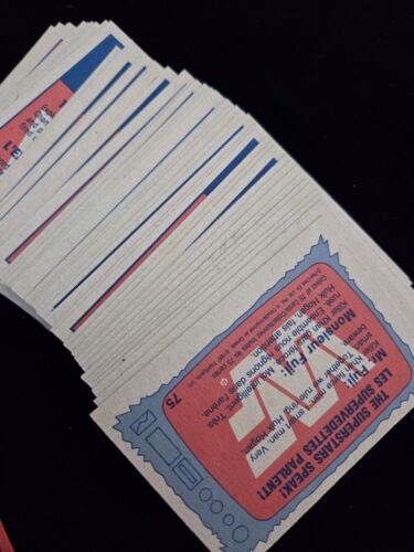 NICE 1987 O-Pee-Chee OPC WWF Trading Cards partial set 70/75 Lot Wrapper - Picture 3 of 9
