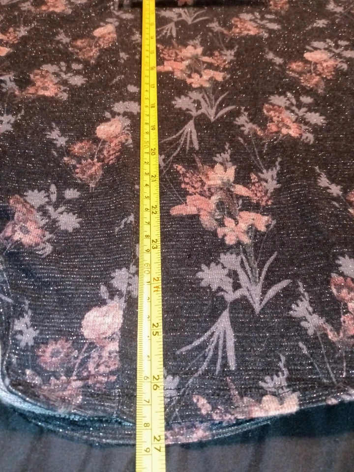 Top con mangas Dolman Desteñido Glory Negro/Rosa Floral Lateral Cinch Bar Back Nuevo con Etiquetas Talla 1X Foto 4 de 4