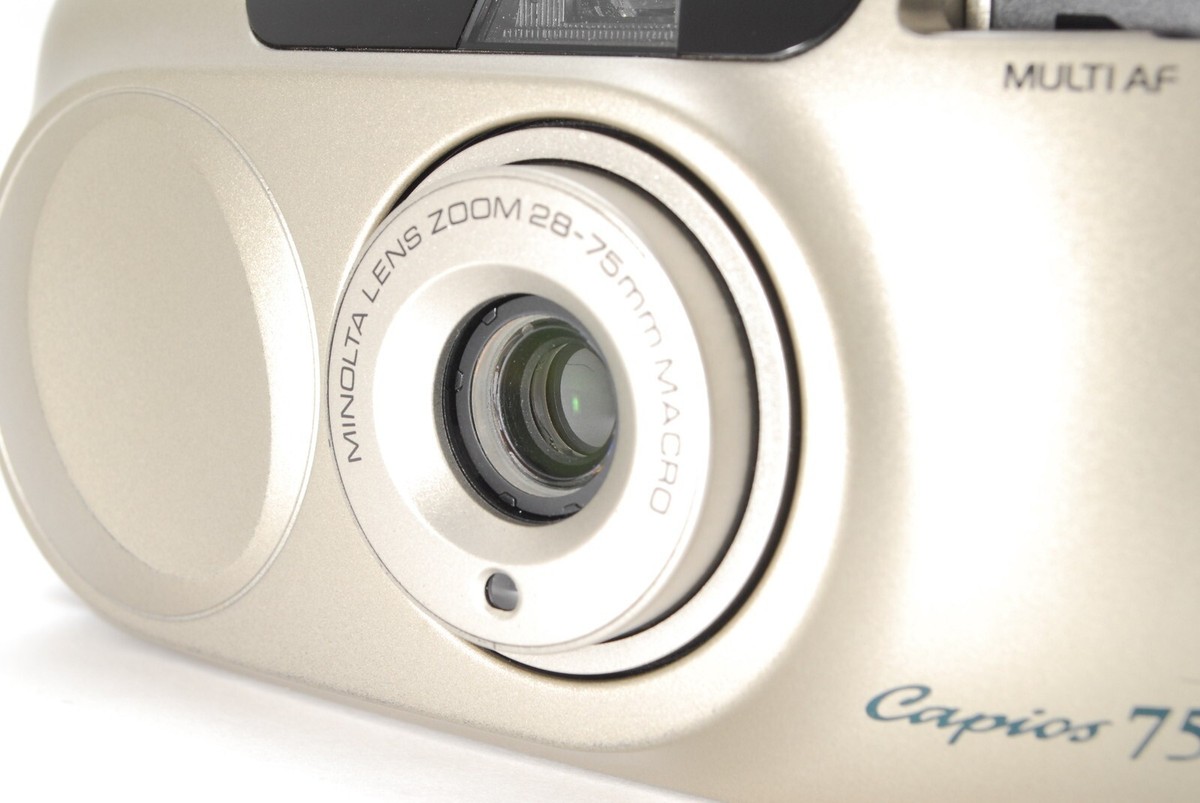 C-43 動作品 MINOLTA Capios 75 Near MINT/case】 MINOLTA Capios 75 Point & Shoot 35mm Film