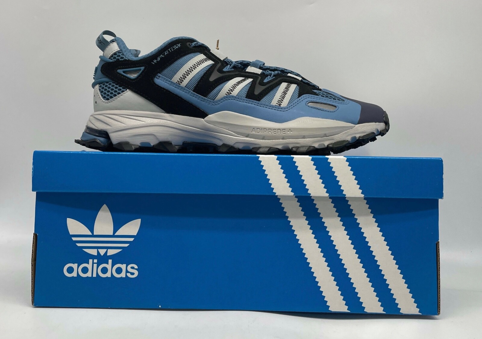 Adidas Hyperturf Men Casual Trail Running Shoe Blue Black Trainer