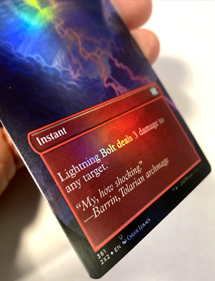 MTG Lightning Bolt (Borderless Foil) Double Masters 2022 361 LP | eBay