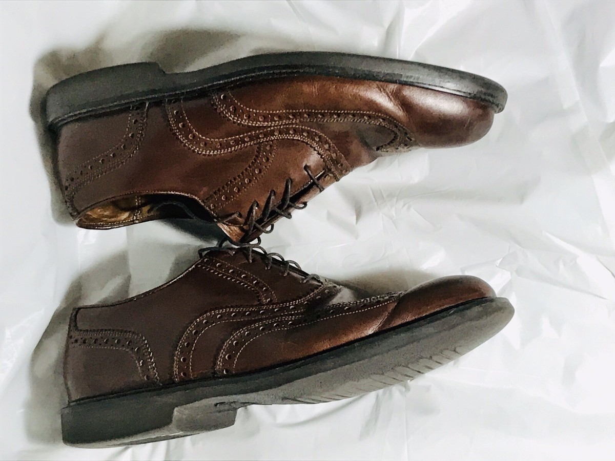 Florsheim Mens Brown Leather Wingtip Oxford Shoes Comfortech Size 10EEE Florsheim Rucci Wingtip Oxford - FREE Shipping & FREE  main image 2