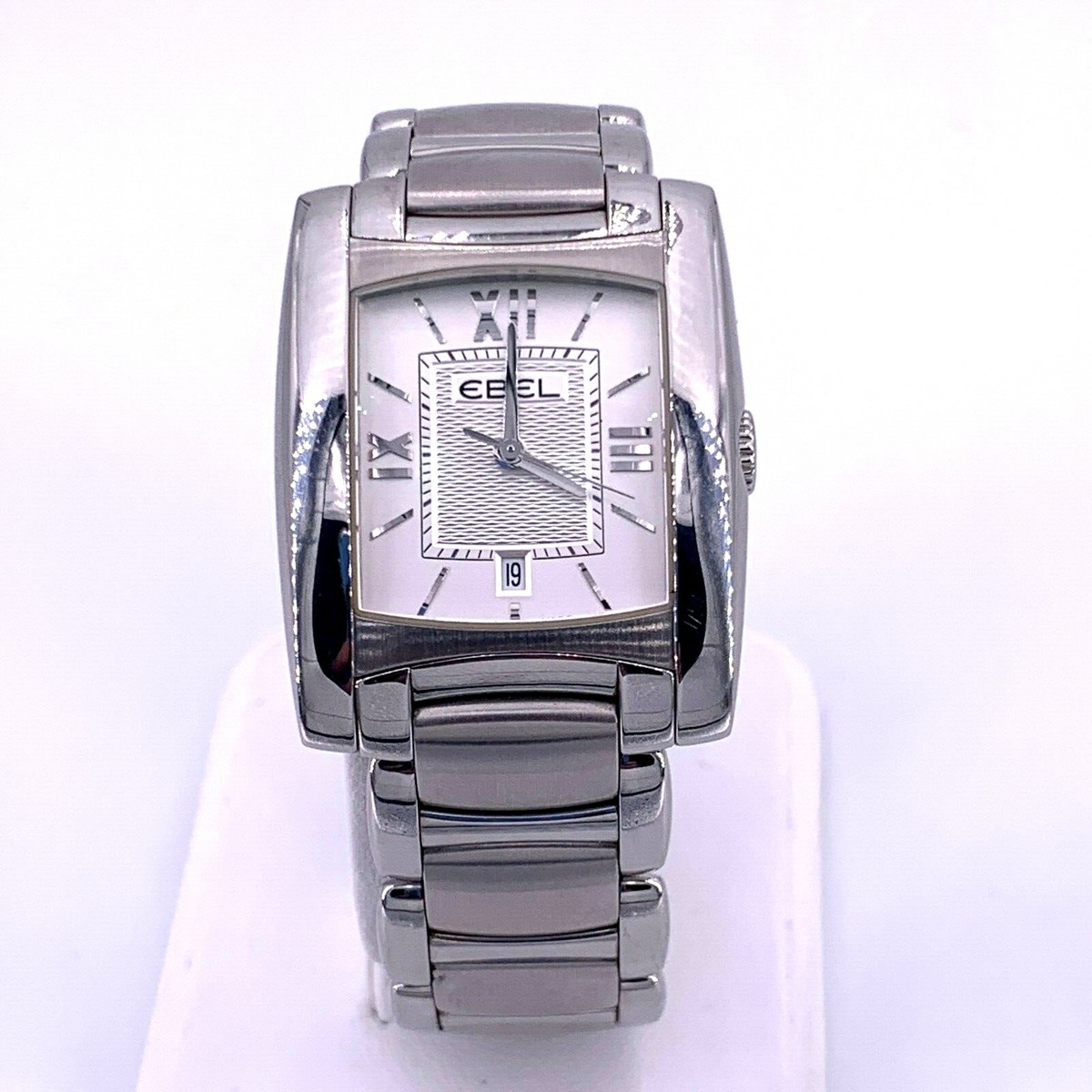 Ebel Silver Stainless Steel Watch EBEL BRASILIA Quartz 23mm Steel 1TCW Diamond Watch | NATILUXIA main image 3