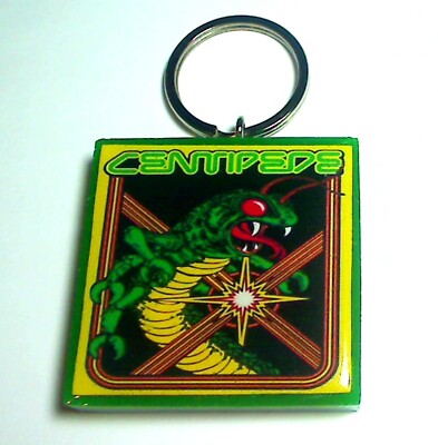 Centipede  Arcade Coin Door accessory Keychain
