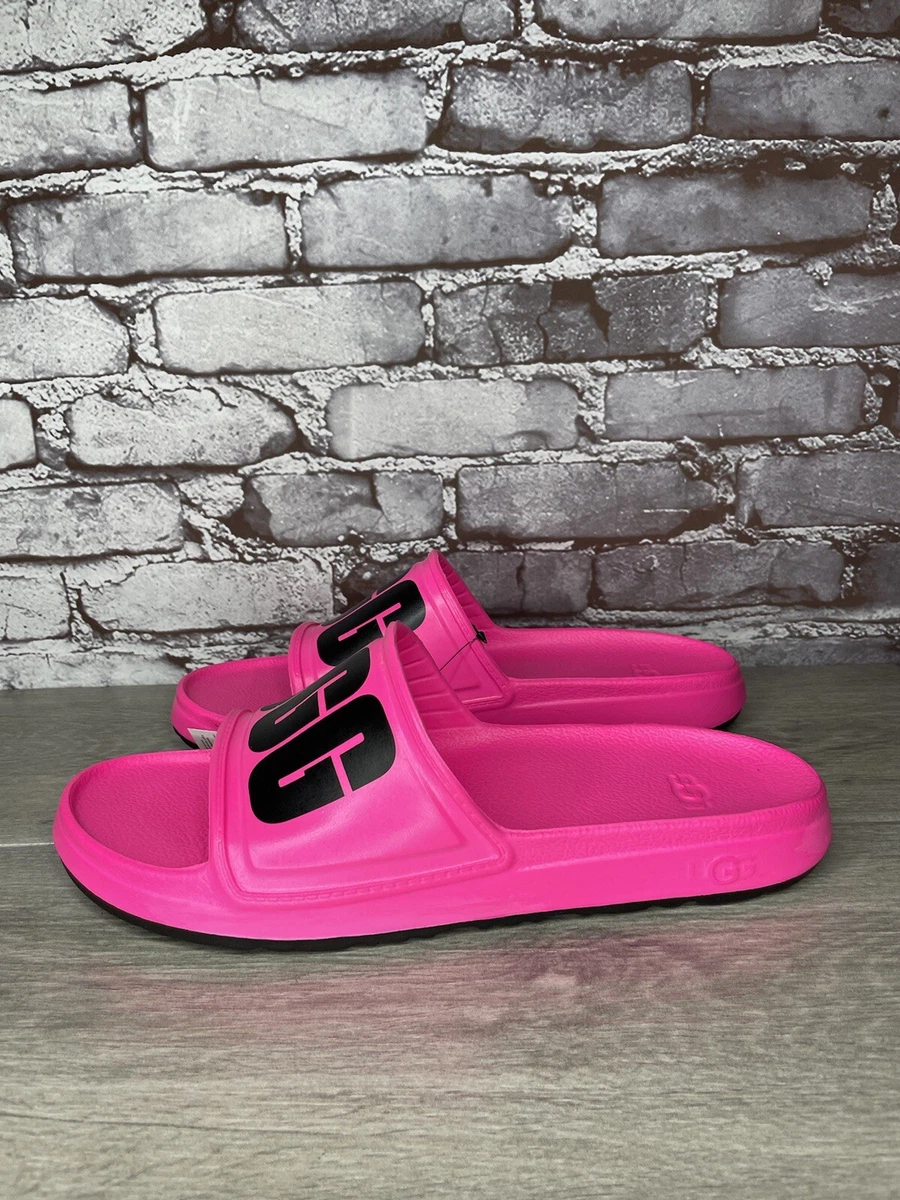 UGG WILCOX SLIDE Pink Rubber Light Waterproof Sport Sandals Men Sz 11M US/44EU UGG WILCOX SLIDE Pink Rubber Light Waterproof Sport Sandals  main image 3
