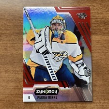 Pekka Rinne 2020-21 Upper Deck Synergy Hockey Card Red Parallel