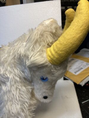 Vintage 70s/80s US Naval Academy USNA Bill the Goat Mascot Stuffed