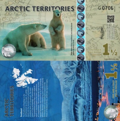 Arctic Territories - 1½ Dollar 2014 Polymer Fds UNC