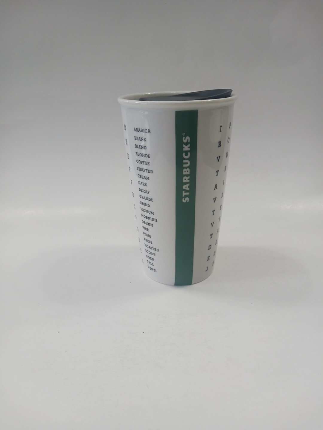 Starbucks Mug Coffee Cup Travel Lid Crossword Word Search Puzzle 2016