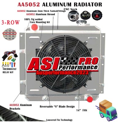FIT 58-1984 61 Toyota Land Cruiser FJ40/ FJ45 L6 3-Row Radiator Shroud Fan Relay