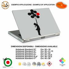 Notebook sticker balloons bansky style sticker child pvc cropped black red