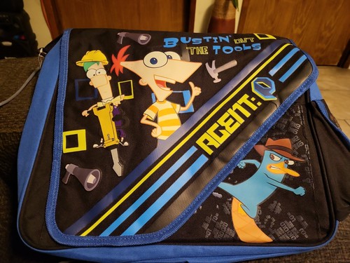 Messenger Bag - Disney - Phineas and Ferb - Perry Bustin New School Bag 602376 - Afbeelding 1 van 11