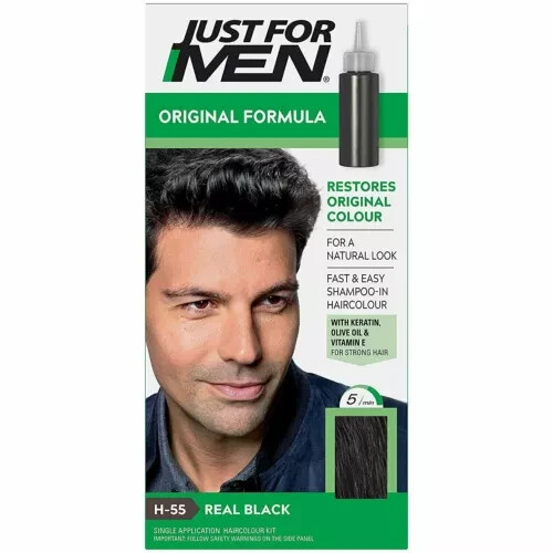Shampoo H-55 Real Black 1 Count 3 Pack