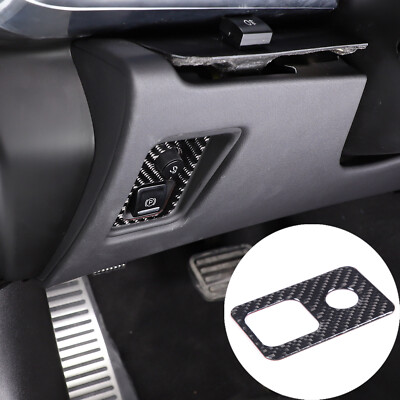 Carbon fiber Electronic hand brake switch frame Trim For Corvette C8 2020-26 US