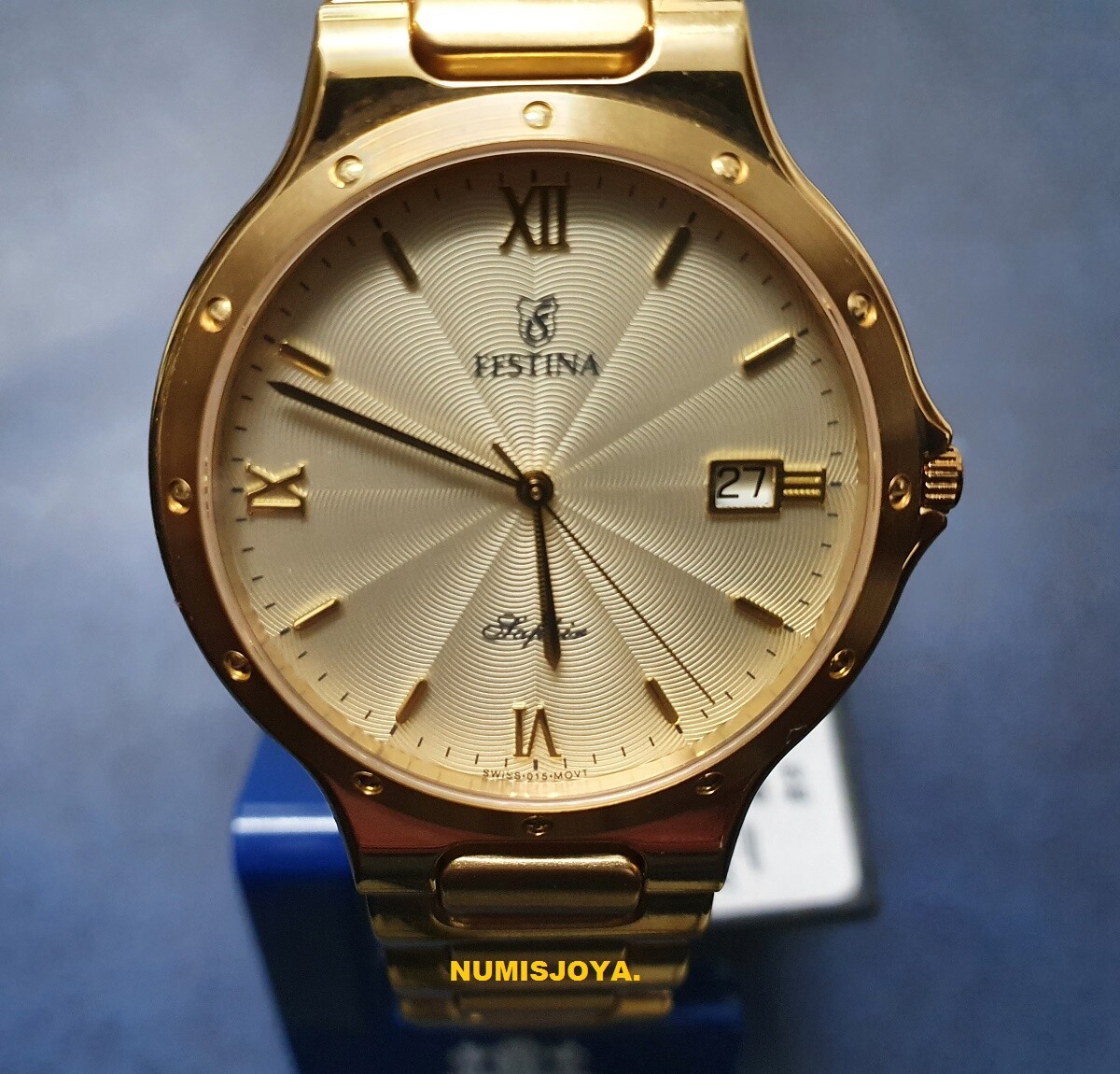 MEN'S FEASTINA GOLD WATCH Weight 65 gr. Reference 209/3. 2 YEAR WARRANTY.