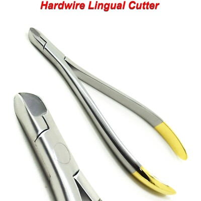 Dental Orthodontic Hardwire Lingual Cutter TC Ligature Pin Wire Cutting Pliers