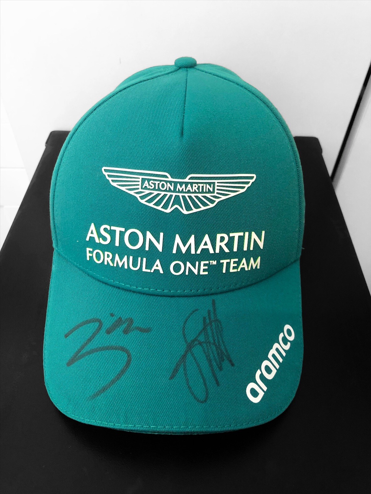 2022 Sebastian Vettel and Lance Stroll Signed Aston Martin Team F1