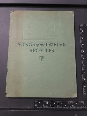 1927 Songs of the Twelve Apostles Fitz Signed by Culbertson Songbook Noel Press