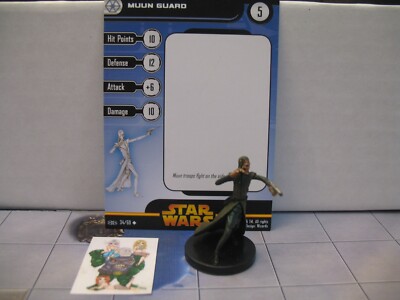 =Star Wars Miniatures REVENGE OF THE SITH Muun Guard 34/60 with card =