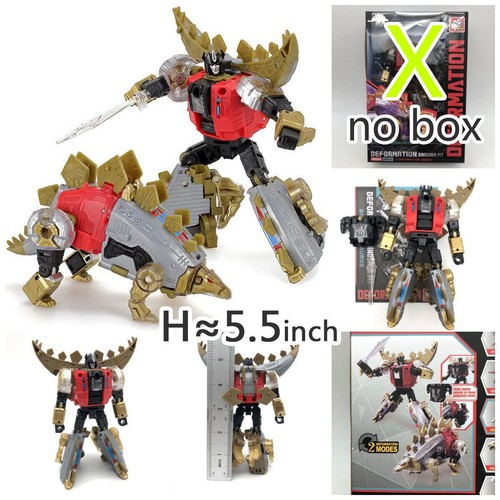 5.5In Bpf 03 Snarl Dinobot Beast Dinoking Stegosaurus Action Figure Toy Nobox - Picture 2 of 3