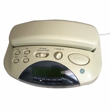 General Electric Alarm Clock LCD AM/FM Radio Telephone GE 2-9291A Tested Electro