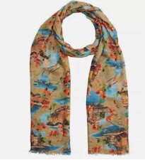 Patricia Nash Scarf FRENCH RIVIERA, 27" X 79" NEW 823045