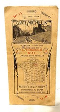Carte routière MICHELIN n°11 pub guides illustrés des champs de Bataille 1914/18