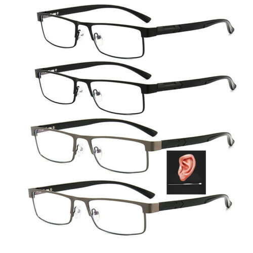 4x Herren Lesebrille Metall Anti-Blaulicht Lesehilfe 1.0 1.5 2.0 2.5 3.0 3.5 4.0 - Bild 2 von 17