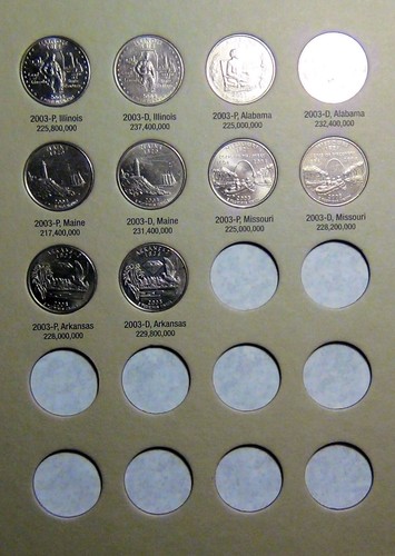 Juego estatal Harris V1 - Washington Quarters 1999 - 2003 - 50 monedas tanto P&D #106 - Imagen 5 de 7