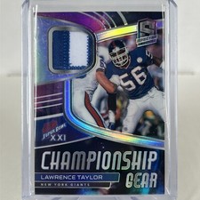2021 Panini Spectra - Championship Gear - NEBULA SSP-Lawrence Taylor PATCH 1/2!!
