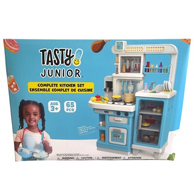 Tasty Junior komplettes Küchenset - 65-teilig - Geschenk für Kinder (Box geöffnet) 