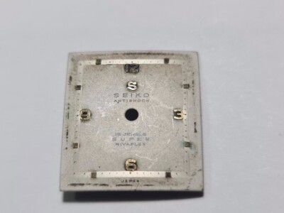 HARD FIND 1950s GENUINE SQUARE DIAL SEIKO S10180 SUPER NIVAFLEX 15