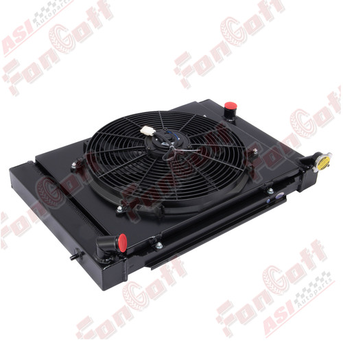 3 Rows Radiator Shroud 16" Fan for 1979-1985 HOLDEN Commodore Vb Vc Vk Vh V8 MT - Picture 3 of 5