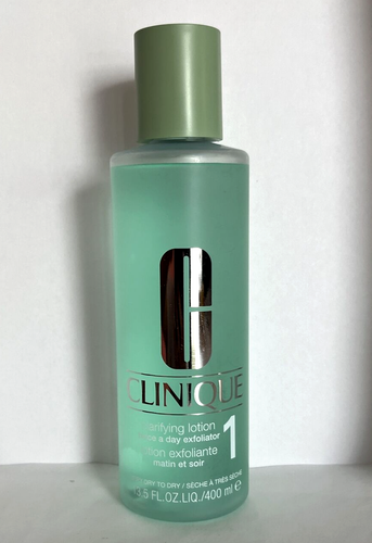 Clinique Clarifying Lotion 1 Very Dry to Dry 13.5 oz / 400 ml New
