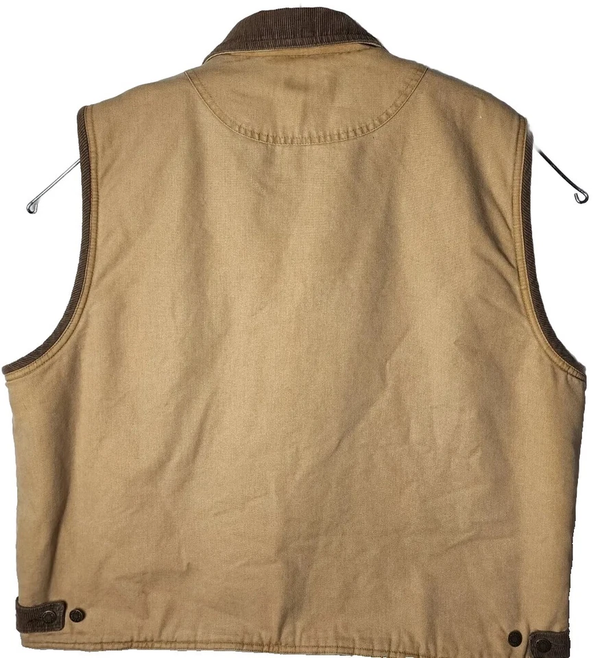 Chaleco Wrangler Hero Hombres Trucker 2XL Sherpa Forrado Marrón Pana Invierno Clima  Foto 2 de 4