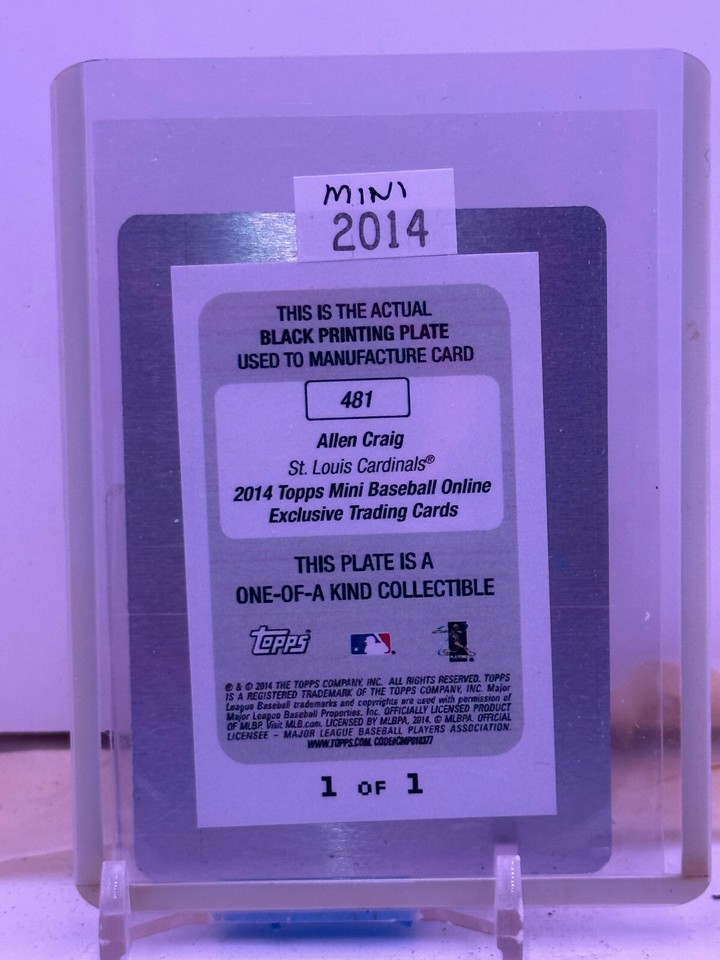 2014-topps-mini-black-printing-plate-sp-481-allen-craig-1-1-mlb-ebay