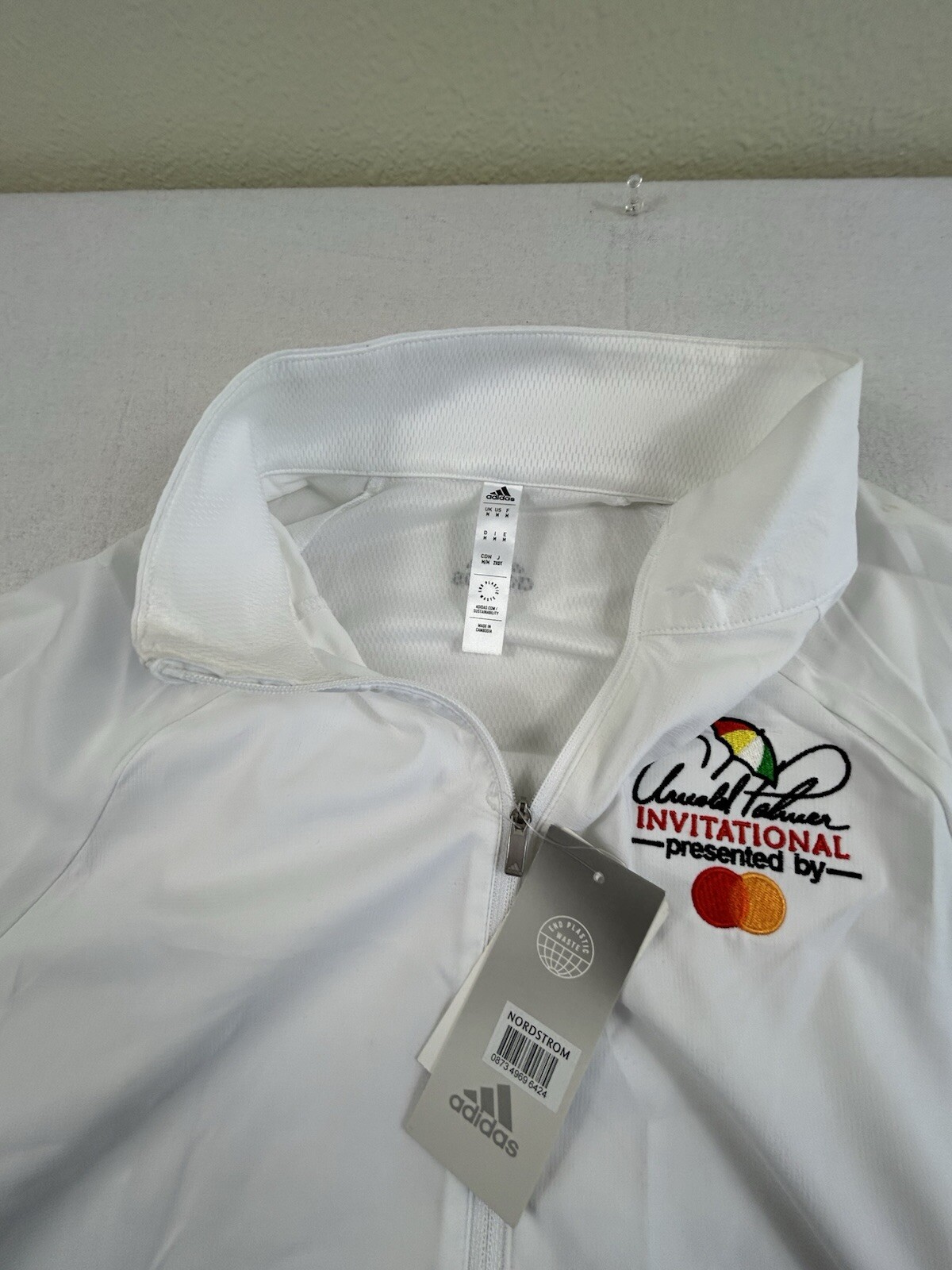 Adidas Arnold Palmer Invitational Mastercard  Women’s Med White Jacket $140 New image 4