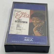 Vtg ELLA SINGS GERSHWIN CASSETTE Ella Fitzgerald George Gershwin Cassette Tape