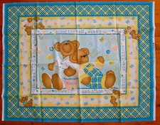 Daisy Kingdom Fabric Panel Bubbles Butterflies Bears Quilt Patchwork Nursery Bab