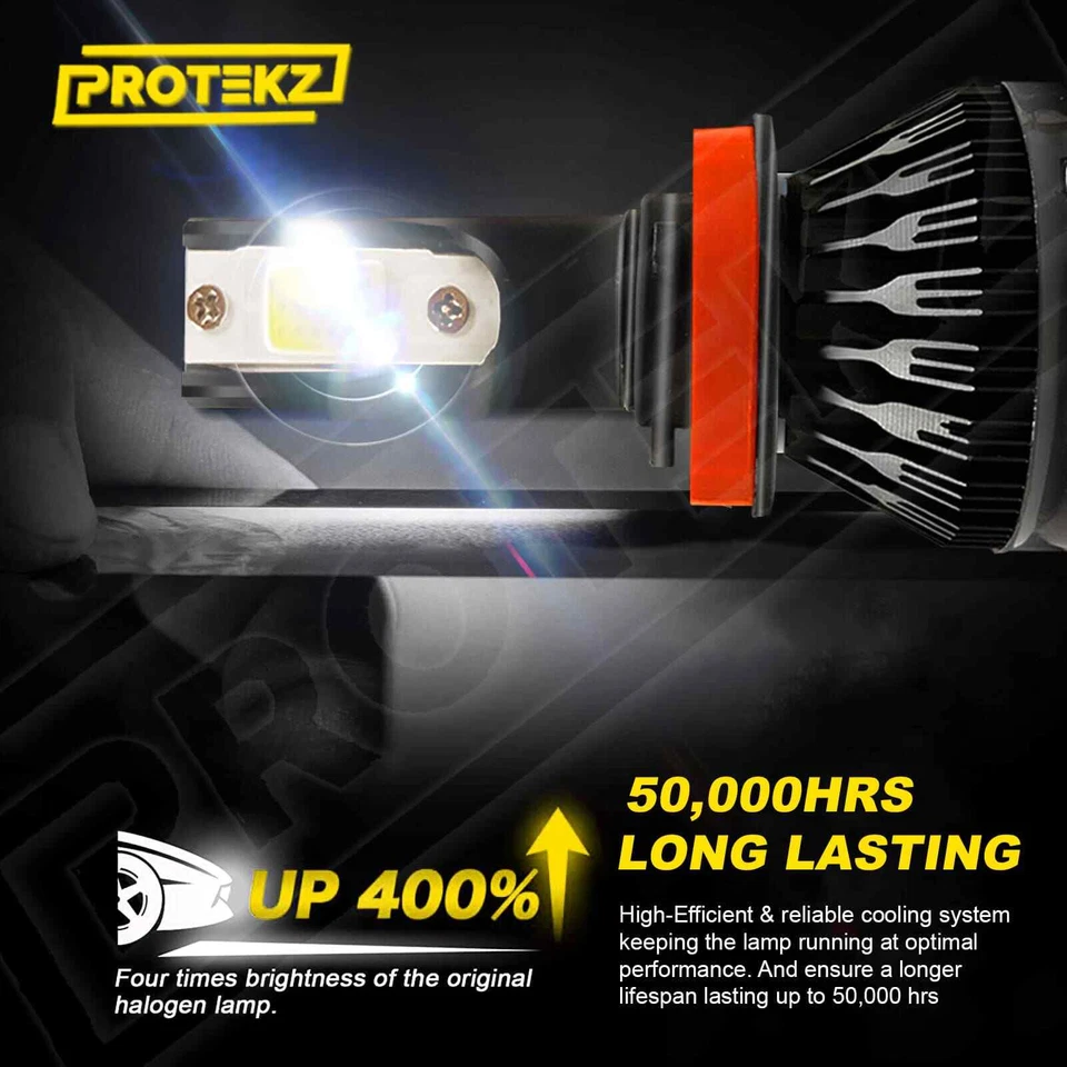 Kit faros LED HID Protekz 9007 HB5 bombillas para Mitsubishi Endeavor 2004-2011 Foto 4 de 4