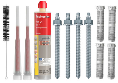   FISCHER Schwerlast Befestigungsset M8-M20 VERZINKT o. EDELSTAHL Ankerstangen  