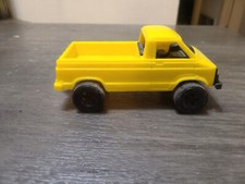 Vintage Strombecker Pickup Truck Yellow Plastic Made in USA