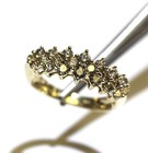 10k yellow gold 1.10ct SI2 H diamond wedding anniversary ring band 3.4g 7 — photo 6