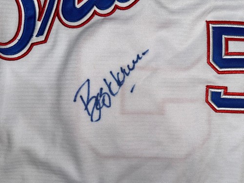 Bob Horner SIGNED #5 Atlanta Braves size XL white ‘83 throwback jersey w/PSA COA - Picture 3 of 5