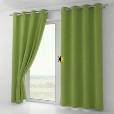 Blackout Curtain with Eyelets, Blackout Eyelet Scarf Opaque Darkening, Size...